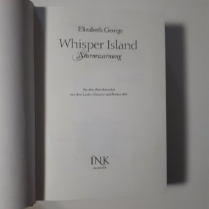 gebrauchtes Buch – Elizabeth George – Whisper Island - Sturmwarnung