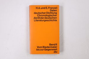 gebrauchtes Buch – Frenzel, Herbert A – DATEN DEUTSCHER DICHTUNG.