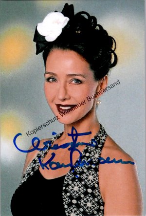 Original Autogramm Christine Kaufmann (1945-2017) /// Autograph signiert signed signee