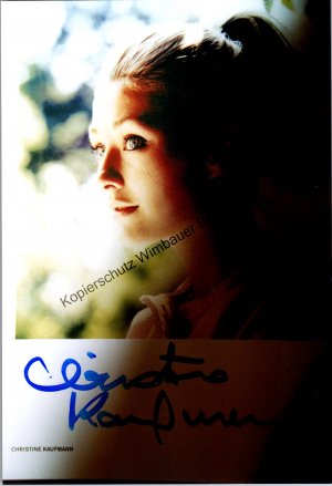 Original Autogramm Christine Kaufmann (1945-2017) /// Autograph signiert signed signee