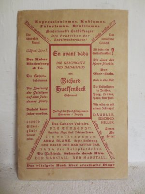 En avant Dada. Eine Geschichte des Dadaismus -- ERSTAUSGABE -- Die Silbergäule, Band 50/51