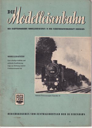 Die Modelleisenbahn Original Ausgabe von 1952