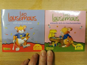 gebrauchtes Buch – Leo Lausemaus wünscht sich ein Geschwisterchen - Pixi Serie 219 Nr 1986