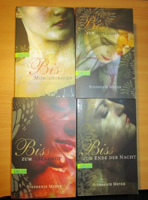 Biss-Serie v. Stephenie Meyer in 4 Büchern Teil 1-4 Twilight Saga Vampirgeschichte