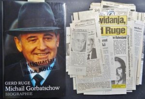 Michail Gorbatschow : Biographie + über 50 Zeitungsausschnitte über Gorbatschow -