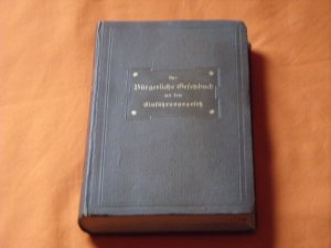 antiquarisches Buch – Das Bürgerliche Gesetzbuch für das Deutsche Reich nebst dem Einführungsgesetze. Vom 18. August 1896. Textausgabe mit Sachregister.