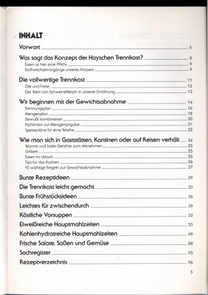 gebrauchtes Buch – Ursula Summ – Schlankwerden nach Dr. Hay - Die bewährten Vollwert-Rezepte von Ursula Summ