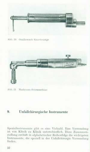 gebrauchtes Buch – Erich Jonasch – Instrumentarium und Lagerungstechnik bei unfallchirurgischen Operationen