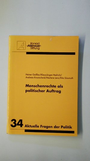 MENSCHENRECHTE ALS POLITISCHER AUFTRAG. 34.