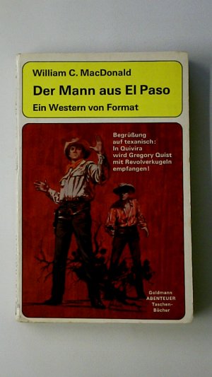 DER MANN AUS EL PASO. Western