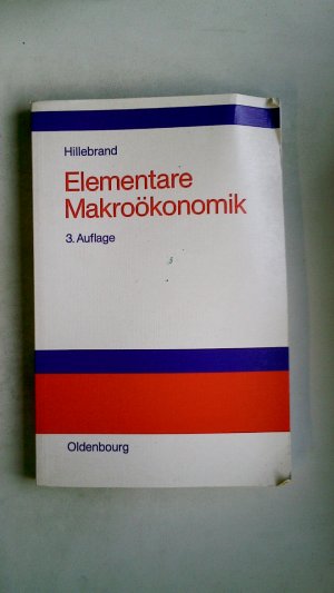 gebrauchtes Buch – Konrad Hillebrand – ELEMENTARE MAKROÖKONOMIK.