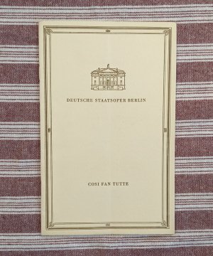 antiquarisches Buch – Deutsche Staatsoper Berlin – Cosi Fan Tutte