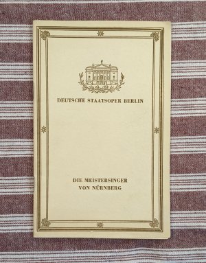 antiquarisches Buch – Deutsche Staatsoper Berlin – Die Meistersinger von Nürnberg