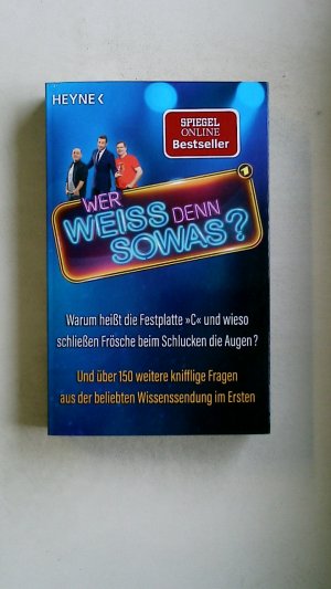 gebrauchtes Buch – Hrsg.]: Drews, Gerald; Heyne Verlag – WARUM HEISST DIE FESTPLATTE "C" UND WIESO SCHLIESSEN FRÖSCHE BEIM SCHLUCKEN DIE AUGEN? UND ÜBER 150 WEITERE KNIFFLIGE FRAGEN AUS DER BELIEBTEN WISSENSSENDUNG IM ERSTEN.