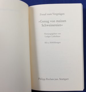 gebrauchtes Buch – Ludger Lütkehaus – Freud zum Vergnügen - Genug von meinen Schweinereien