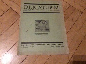 Der Sturm Monatsschrift Die führende Zeitschrift der neuen Kunst