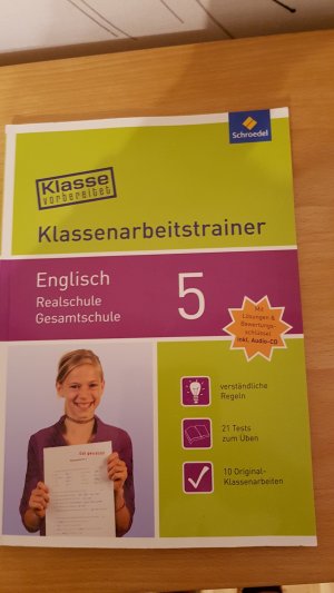 gebrauchtes Buch – Engelhardt, Petra; Pausch – Klasse vorbereitet / Klasse vorbereitet - Realschule / Gesamtschule - Klassenarbeitstrainer Realschule / Gesamtschule / Klassenarbeitstrainer Englisch 5: mit Audio-CD