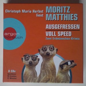 gebrauchtes Hörbuch – Moritz Matthies – "Ausgefressen" + "Voll Speed" - Zwei Erdmännchen-Krimis auf 8 CDs