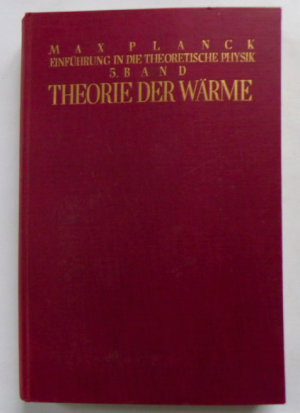 Einführung in die Theoretische Physik - band 5 : EINFÜHRUNG IN DIE THEORIE DER WÄRME