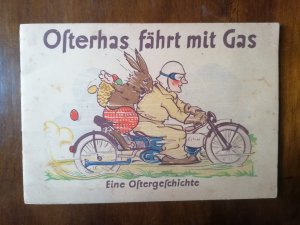 Osterhas fährt mit Gas.