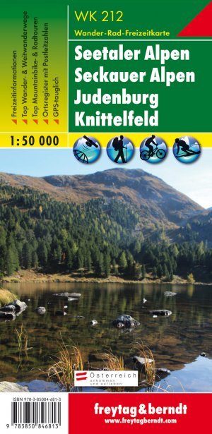 gebrauchtes Buch – Freytag-Berndt und Artaria KG – Seetaler Alpen - Seckauer Alpen - Judenburg - Knittelfeld, WanderkarteNr. WK 212 - 1:50.000