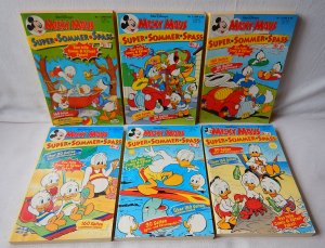 Micky Maus Super Sommer Spass Nr.1-6 komplett mit Donald Duck,Goofy,Dagobert,u.a