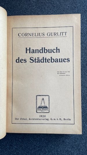 Handbuch des Städtebaues (1920)