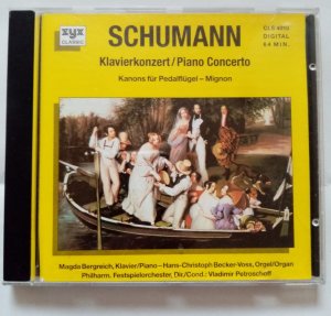 gebrauchter Tonträger – Schumann; Magda Bergreich (Klavier) – Schumann. Klavierkonzert. Kanons für Pedalflügel - Mignon