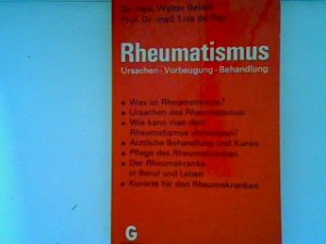 Rheumatismus: Ursachen - Vorbeugung - Behandlung (Nr.2527-2528)