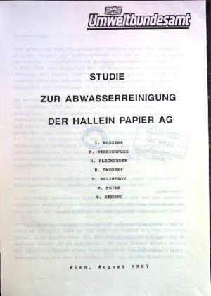 Studie zur Abwasserreinigung der Hallein Papier AG