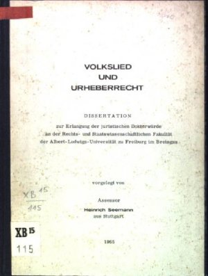 Volkslied und Urheberrecht