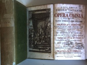 Lucii Coelii sive Caecilii Lactantii firmiani Opera Omnia quae exstant cum Notis integris Chr. Cellarii et selectis aut excerptis Erasmi, Betuleii, Mich […]