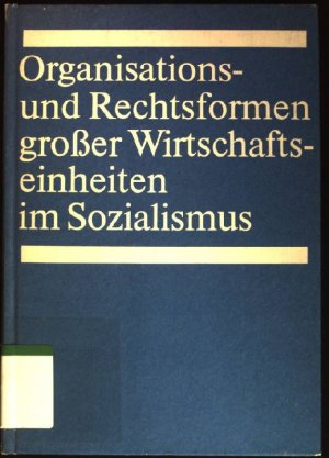 Organisations Und Rechtsformen Grosser Braun H J U Buch Gebraucht Kaufen A02ucxce01zzo