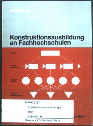 Konstruktionsausbildung an Fachhochschulen. Empfehlungen zu einem Rahmenplan für methodenbezogenen Konstruktionsunterricht. Leitsätze, Lernziele, Lerninhalte […]