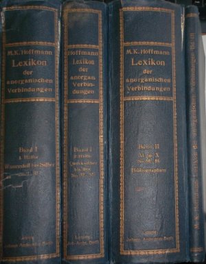 Lexikon der anorganischen Verbindungen/ Dictionary of the inorganic compounds (3 vols.cpl./ 3 Bände KOMPLETT in 4 Büchern)