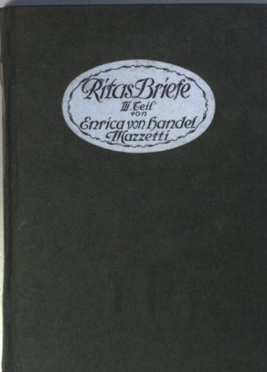 antiquarisches Buch – Handel-Mazzetti, Enrica von – Ritas Briefe:DRITTER TEIL. Hausens Bücherei - Nr. 66-67