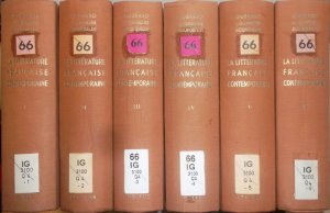 La Littérature Francaise Contemporaine (6 tomes cpl./ 6 Bände KOMPLETT) - XIXe siècle (jusqu