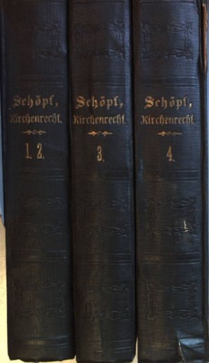 Handbuch des katholischen Kirchenrechts mit besonderer Bezugnahme auf Oesterreich und mit Rücksicht auf Deutschland (4 Bände in 3 Büchern KOMPLETT)