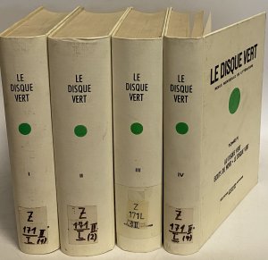 Le disque vert: Revue mensuelle de littérature (4 tomes cpl./ 4 Bände KOMPLETT) - Tome I: Signaux de France et de Belgique/ Tome II: Le disque vert/ Ecrits […]