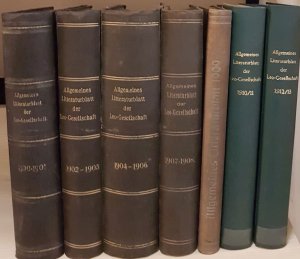 Allgemeines Litteraturblatt (KONVOLUT aus 13 Jahrgängen) - hier vorhanden: 1900 - 1913. hrsg. durch die Leo-Gesellschaft