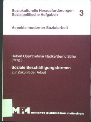 Soziale Beschäftigungsformen : zur Zukunft der Arbeit. Soziokulturelle Herausforderungen, sozialpolitische Aufgaben ; 3