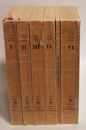 Flavii Iosephi Opera: Edidit et Apparatu Critico Instruxit (6 vols./ 6 Bände) - OHNE INDEXBAND.