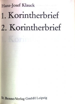 1. Korintherbrief; 2. Korintherbrief.