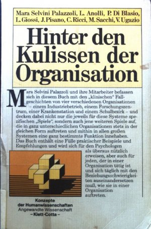 gebrauchtes Buch – Selvini Palazzoli – Hinter den Kulissen der Organisation. Konzepte der Humanwissenschaften