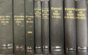 Wissenschaft und Weltbild: Vierteljahrsschrift für alle Gebiete der Forschung (12 Jahrgänge KOMPLETT gebunden in 8 Büchern)