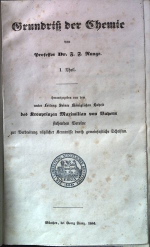 Grundriß der Chemie. I. & II. Theil (in einem Buch)