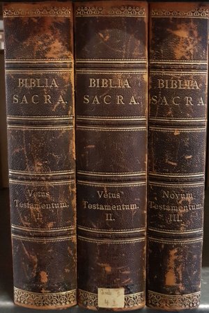 Biblia Sacra vulgatae editionis/ Die heilige Schrift des Alten und Neuen Testamentes: Mit dem Urtexte der Vulgata (3 Bände KOMPLETT) Als zehnte Auflage […]