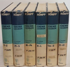 Römpp Chemie Lexikon (6 Bände KOMPLETT) - A bis Z.