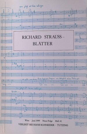 Richard Strauss 1939 in Luxemburg als Jurypräsident des Concours Gabriel Faure. -in: Richard Strauss- Blätter Juni 1999 - Neue Folge - Heft 41