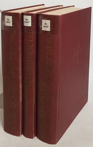 Karl der Grosse: Lebenswerk und Nachleben (3 Bände von 5) - Bd.I: Persönlichkeit und Geschichte/ Bd.II: Das geistige Leben/ Bd.III: Karolingische Kunst […]